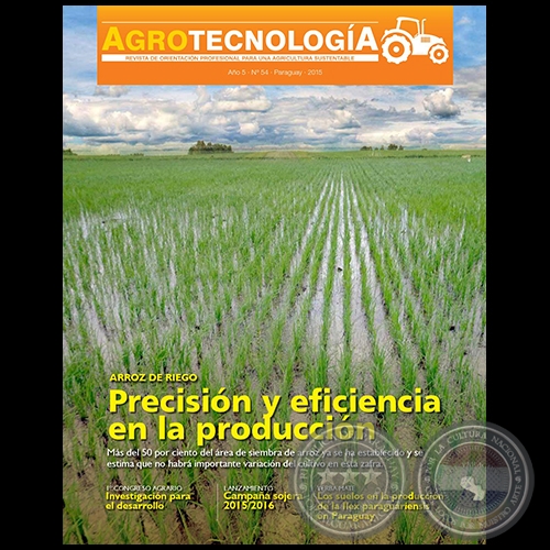 AGROTECNOLOGA Revista - AO 5 - NMERO 54 - AO 2015 - PARAGUAY